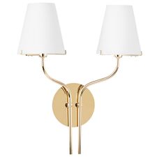 Lightstar 758622 Бра DIAFANO 2х40W G9 ЗОЛОТО/БЕЛЫЙ