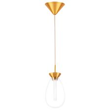 Lightstar 805110 Люстра COLORE LED 1х4W 240LM ЗОЛОТО/ПРОЗРАЧНЫЙ 3000K