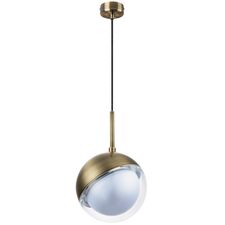 Lightstar 815511 Люстра DAFNE 1х5W(led) G9 ЛАТУНЬ/ПРОЗРАЧНЫЙ