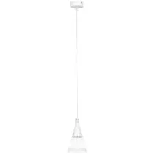 Lightstar 757016 Люстра CONE 1х40W GU10 БЕЛЫЙ МАТОВ/ПРОЗРАЧНО-МАТОВЫЙ