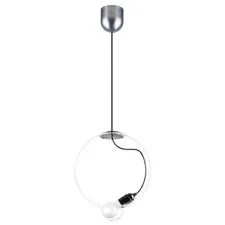 Lightstar 805300 Люстра COLORE 1х8W (led) E27 АЛЮМИНИЙ/ПРОЗРАЧНЫЙ