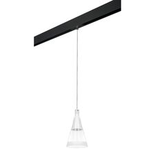 Lightstar PRO757016 Светильник д/1-фазн трека CONE 1х40W GU10 БЕЛЫЙ МАТОВ/ПРОЗРАЧНО-МАТОВЫЙ/ЧЕРНЫЙ (757016+595