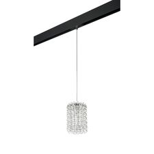 Lightstar PRO795314 Светильник д/1-фазн трека CRISTALLO 1х40W G9 ХРОМ/ЧЕРНЫЙ (795314+595007)
