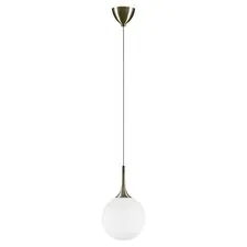 Lightstar 813021 Подвес GLOBO 1х40W E14 electroplating bronze/white