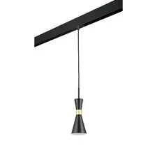 Lightstar PRO816017 Светильник д/1-фазн трека DUMO 1х40W E14 ЧЕРНЫЙ МАТОВЫЙ/ЗОЛОТО (816017+595007)