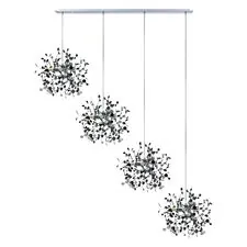 Lightstar L4PL721134 Подвес четверной линейный EXTRA 4x3x5W(led) G9  (721134 - 4 + 572144 -1) ХРОМ