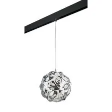 Lightstar PRO724314 Светильник д/1-фазн трека FERMO 1х40W E27 ХРОМ/ЧЕРНЫЙ (724314+595007)