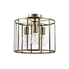 Lightstar 798231 Люстра GENNI 3х40W E27 ЛАТУНЬ/ПРОЗРАЧНЫЙ