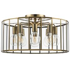 Lightstar 798281 Люстра GENNI 8х40W E27 ЛАТУНЬ/ПРОЗРАЧНЫЙ