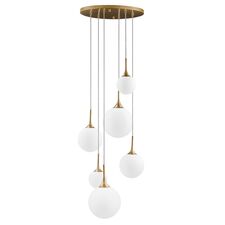 Lightstar 813062 Люстра GLOBO 6х40W E14 gold/white