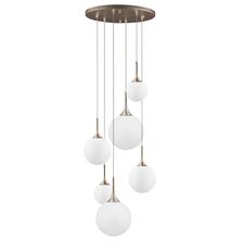 Lightstar 813063 Люстра GLOBO 6х40W E14 champagne gold/white