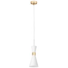 Lightstar 816016 Люстра DUMO 1х40W E14 БЕЛЫЙ МАТОВЫЙ/ЗОЛОТО