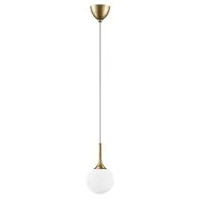Lightstar 813012 Подвес GLOBO 1х40W E14 gold/white