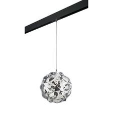 Lightstar PRO724314 Светильник д/1-фазн трека FERMO 1х40W E27 ХРОМ/ЧЕРНЫЙ (724314+595007)