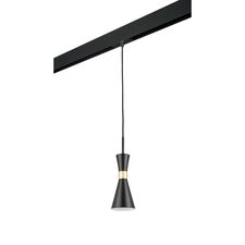 Lightstar PRO816017 Светильник д/1-фазн трека DUMO 1х40W E14 ЧЕРНЫЙ МАТОВЫЙ/ЗОЛОТО (816017+595007)