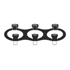 Lightstar 217637 Рамка INTERO 16 Triple ROUND ЧЕРНЫЙ