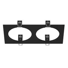 Lightstar 217827 Рамка INTERO 111 Double QUADRO ЧЕРНЫЙ