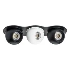 Lightstar i637726272 Светильник INTERO LED 9W*3 850LM*3 24G ЧЕРНЫЙ/БЕЛЫЙ 3000K (217637+217072+217062+217072)