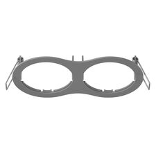 Lightstar 217629 Рамка INTERO 16 Double ROUND СЕРЫЙ