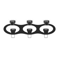 Lightstar 217637 Рамка INTERO 16 Triple ROUND ЧЕРНЫЙ