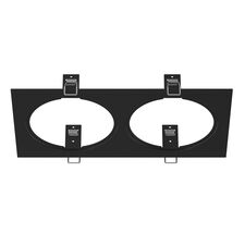 Lightstar 217827 Рамка INTERO 111 Double QUADRO ЧЕРНЫЙ