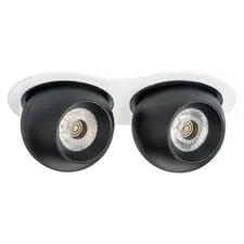 Lightstar i6267474 Светильник INTERO LED 9W*2 850LM*2 24G БЕЛЫЙ/ЧЕРНЫЙ 4000K (217626+217074+217074)