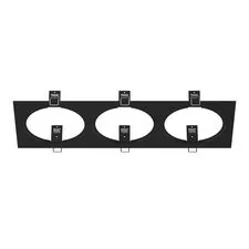 Lightstar 217837 Рамка INTERO 111 Triple QUADRO ЧЕРНЫЙ