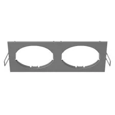 Lightstar 217529 Рамка INTERO 16 Double QUADRO СЕРЫЙ