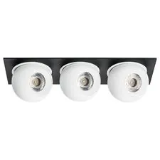 Lightstar i537626262 Светильник INTERO LED 9W*3 850LM*3 24G ЧЕРНЫЙ/БЕЛЫЙ 3000K (217537+217062+217062+217062)