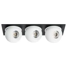 Lightstar i537646464 Светильник INTERO LED 9W*3 850LM*3 24G ЧЕРНЫЙ/БЕЛЫЙ 4000K (217537+217064+217064+217064)