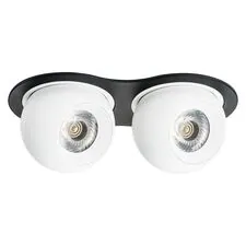 Lightstar i6276464 Светильник INTERO LED 9W*2 850LM*2 24G ЧЕРНЫЙ/БЕЛЫЙ 4000K (217627+217064+217064)