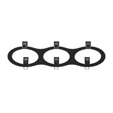 Lightstar 217937 Рамка INTERO 111 Triple ROUND ЧЕРНЫЙ
