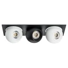 Lightstar i537627262 Светильник INTERO LED 9W*3 850LM*3 24G ЧЕРНЫЙ/БЕЛЫЙ 3000K (217537+217062+217072+217062)