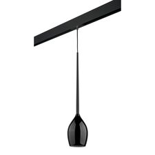 Lightstar PRO807117 Светильник д/1-фазн трека META 1х40W E14 ЧЕРНЫЙ/ХРОМ (807117+595007)