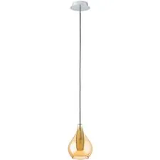 Lightstar 803033 Подвес PENTOLA 1х25W G9 ХРОМ/ЯНТАРЬ
