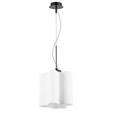 Lightstar 802117 Подвес NUBI 1х40W E27 ЧЕРНЫЙ МАТОВЫЙ/БЕЛЫЙ