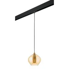 Lightstar PRO803043 Светильник д/1-фазн трека PENTOLA 1х25W G9 ХРОМ/ЯНТАРЬ/ЧЕРНЫЙ (803043+595007)