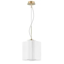 Lightstar 802113 Подвес NUBI 1х40W E27 ШАМПАНЬ/БЕЛЫЙ