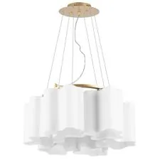 Lightstar 802163 Подвес NUBI 6х40W E27 ШАМПАНЬ/БЕЛЫЙ