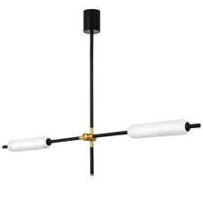 Lightstar 719027 Люстра PILONE LED 2x8W ЧЕРНЫЙ/БЕЛЫЙ 3000K