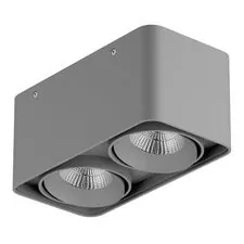 Lightstar 052129-IP65 Светильник MONOCCO LED 2х10W 1200LM 30G СЕРЫЙ 4000K