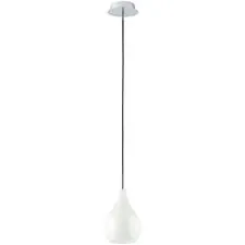 Lightstar 803030 Подвес PENTOLA 1х40W E14 ХРОМ/БЕЛЫЙ