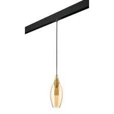 Lightstar PRO803023 Светильник д/1-фазн трека PENTOLA 1х25W G9 ХРОМ/ЯНТАРЬ/ЧЕРНЫЙ (803023+595007)
