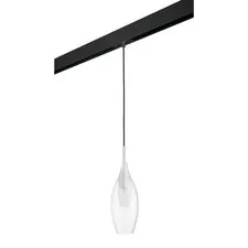 Lightstar PRO803021 Светильник д/1-фазн трека PENTOLA 1х25W G9 ХРОМ/ПРОЗРАЧНЫЙ/ЧЕРНЫЙ (803021+595007)