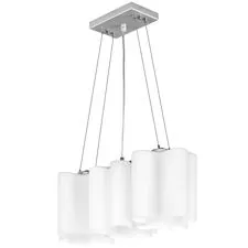Lightstar 802130 Подвес NUBI 3х40W E27 ХРОМ/БЕЛЫЙ