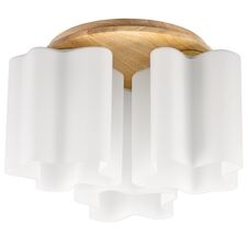 Lightstar 802035 Люстра NUBI LEGNO 3х40W E27 СВЕТЛОЕ ДЕРЕВО/БЕЛЫЙ