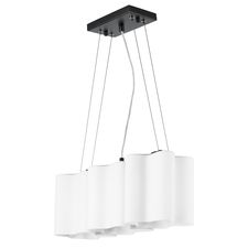 Lightstar 802137 Подвес NUBI 3х40W E27 ЧЕРНЫЙ МАТОВЫЙ/БЕЛЫЙ