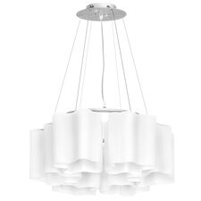 Lightstar 802160 Подвес NUBI 6х40W E27 ХРОМ/БЕЛЫЙ