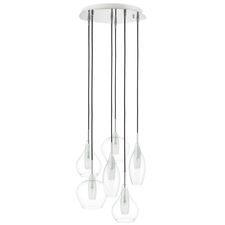 Lightstar 803061 Подвес PENTOLA 6х25W G9 ХРОМ/ПРОЗРАЧНЫЙ