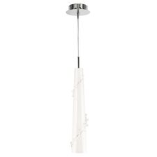 Lightstar 804310 Подвес PETALO 1х40W E14 ХРОМ/БЕЛЫЙ